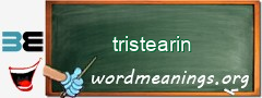 WordMeaning blackboard for tristearin